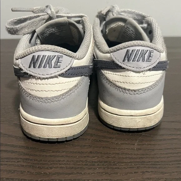 Nike Kids Gray and Cream Sneakers - Picture 4 of 4